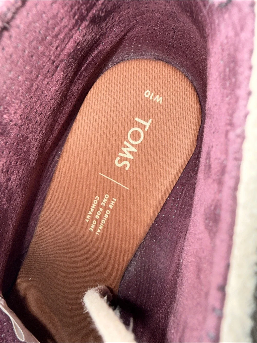 Toms suede upper